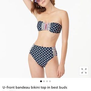 J.Crew bandeau bikini top and 2 bottoms